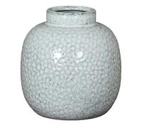 Hill Interiors Cairn Dimple Small Vase - Ceramic - L18 X W18 X H20 Cm - White