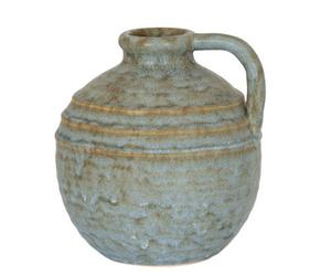 Hill Interiors Capella Krater Large Jug Vase - Ceramic - L20 X W20 X H23 Cm - Grey