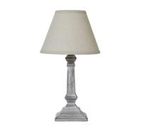 Hill Interiors Capsa Column Table Lamp (UK Plug) in Grey Hill Interiors Grey