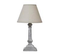 Hill Interiors Capsa Column Table Lamp (UK Plug) in Grey Hill Interiors Grey