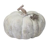Hill Interiors Carved Wood Effect Squat Pumpkin