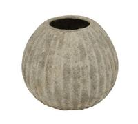 Hill Interiors Catania Round Vase - Ceramic - L22 X W22 X H18 Cm - Light Grey