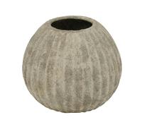 Hill Interiors Catania Round Vase - Light Grey - One Size - Light Grey - 100% Mixed