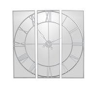 Hill Interiors Celina Mirrored Wall Clock - Glass/metal - L5 X W112 X H112 Cm - Silver