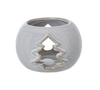 Hill Interiors Ceramic Christmas Tree Tealight Holder - White - White - One Size