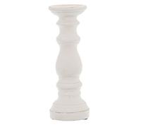 Hill Interiors Ceramic Column Candle Holder in White Hill Interiors White
