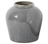 Hill Interiors Ceramic Glazed Juniper Vase37cm x 37cm x 37cm Grey HI4402