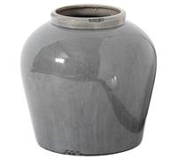 Hill Interiors Ceramic Glazed Juniper Vase37cm x 37cm x 37cm Grey HI4402