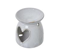 Hill Interiors Ceramic Heart Cut-Out Tealight Holder White (11Cm X 10Cm X 10Cm)