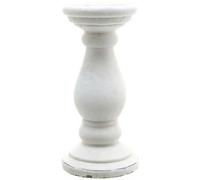 Hill Interiors Ceramic Matte Candle Holder White (30Cm X 14Cm X 14Cm)