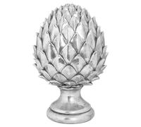 Hill Interiors Ceramic Pinecone Ornament - Silver - 30cm x 15cm x 15cm - Silver - 100% Mixed