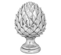 Hill Interiors Ceramic Pinecone Ornament - Silver - 40cm x 20cm x 20cm - Silver