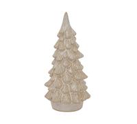 Hill Interiors Ceramic Snowy Tree Christmas Dration 23cm x 11cm x 11cm in White | Size: 23 cm x 11 cm x 11 cm Hill Interiors White 23 cm x 11 cm x 11 cm