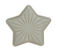 Hill Interiors Ceramic Star Christmas Dish - White - White - 1cm x 12cm x 13cm - 100% Mixed