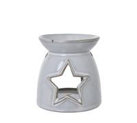 Hill Interiors Ceramic Star Tea Light Holder in White Hill Interiors White