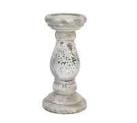 Hill Interiors Ceramic Stone Effect Candle Holder (One Size) (Stone)