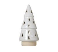 Hill Interiors Ceramic Tree Cut-Out Led Christmas Decoration White (One Size)