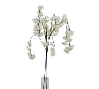 Hill Interiors Cherry Blossom Artificial Flower - White - 100cm x 6cm x 8cm