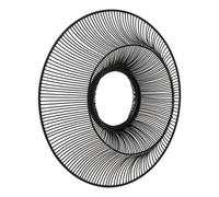 Sostter Sleek Black Round Wire Frame Mirror Medium Sostter Black
