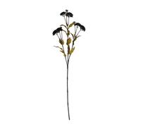 Hill Interiors Chrysanthemum Artificial Flower in Black Hill Interiors Black