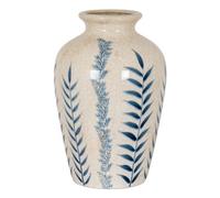 Hill Interiors Classic Blue Flora Juniper Vase - Ceramic - L21 X W21 X H31 Cm - White