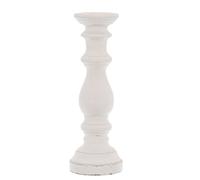 Hill Interiors Column Candle Holder In White White