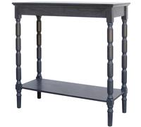 Hill Interiors Contour Collection Console Table - Black - Black - One Size - 100% Mixed