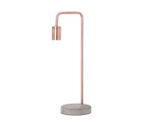 Hill Interiors Copper Industrial Lamp With Stone Base (UK Plug) Hill Interiors Copper