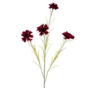 Hill Interiors Cornflower Artificial Plant - Burgundy - One Size