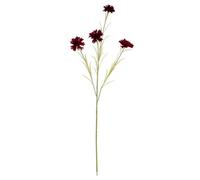 Hill Interiors Cornflower Stem Artificial Flower - Plastic - L20 X W20 X H77 Cm - Burgundy