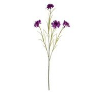 Hill Interiors Cornflower Stem Artificial Flower - Plastic - L20 X W20 X H77 Cm - Purple