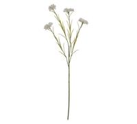 Hill Interiors Cornflower Stem Artificial Flower - Plastic - L20 X W20 X H77 Cm - White