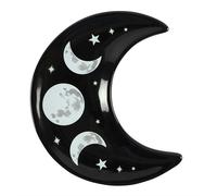 Hill Interiors Crescent Moon Trinket Dish - Black/White - Black/White - One Size