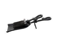Hill Interiors Crook Handle Hearth Tidy - Black - One Size - Black