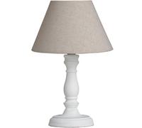 Hill Interiors Cyrene Elegant Wooden Base Table Lamp