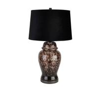 Hill Interiors Dapple Acanthus Table Lamp In Black Black One Size
