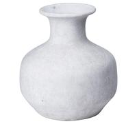 Hill Interiors Darcy Squat Vase - Stone - 26cm x 24cm x 24cm - Stone - 100% Mixed