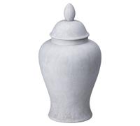 Hill Interiors Darcy Stone Effect Ginger Jar - Stone - 32cm x 16cm x 16cm - Stone