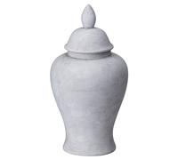 Hill Interiors Darcy Stone Ginger Jar, Mixed, 28 x 13 x 0.98cm
