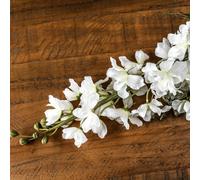 Hill Interiors Delphinium White Stem Faux Plant Tall