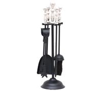 Hill Interiors Dutchess Chrome Companion SetOne Size Silver/Black HI4698