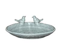 Hill Interiors Eira Bird Bath - Ceramic - L31 X W31 X H9 Cm - White
