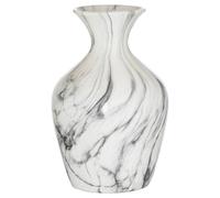 Hill Interiors Ellipse Ceramic Marble Vase36cm x 23cm x 23cm White/Grey HI4198