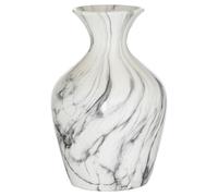 Hill Interiors Ellipse Ceramic Marble Vase36cm x 23cm x 23cm White/Grey HI4198