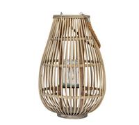 Hill Interiors Ellipse Wicker Lantern in Brown Hill Interiors Brown