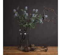 Hill Interiors Eryngium Blue Thistle Artificial Plant - Fabric/plastic - L24 X W24 X H76 Cm - Purple