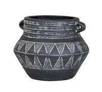 Hill Interiors Etched Textured Pot With Handle