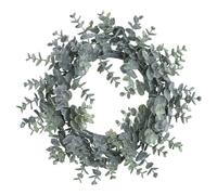 Hill Interiors Eucalyptus Christmas Candle Wreath Green (28Cm X 8Cm X 28Cm)