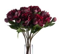 Hill Interiors Faux Burgundy Peony Rose - Burgundy - One Size