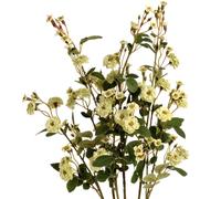 Hill Interiors Faux Wild Meadow Rose - Green - One Size - Green - 100% Mixed